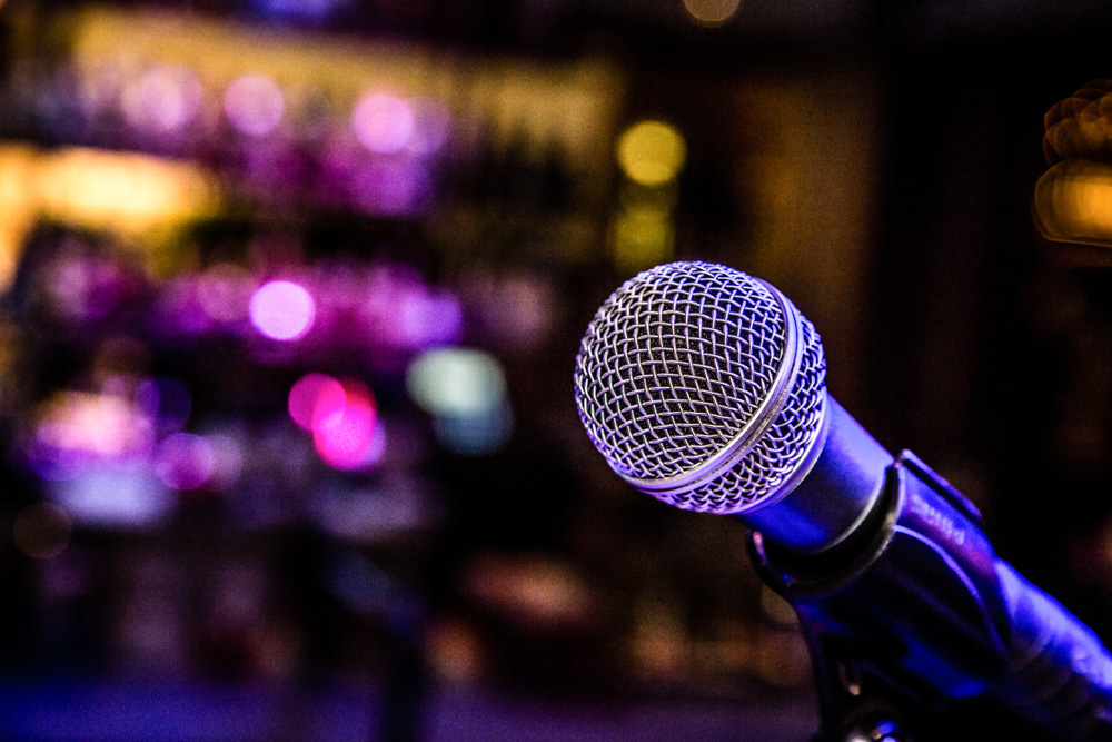 Stand Up Comedy Microphone in a Nashville Night Club