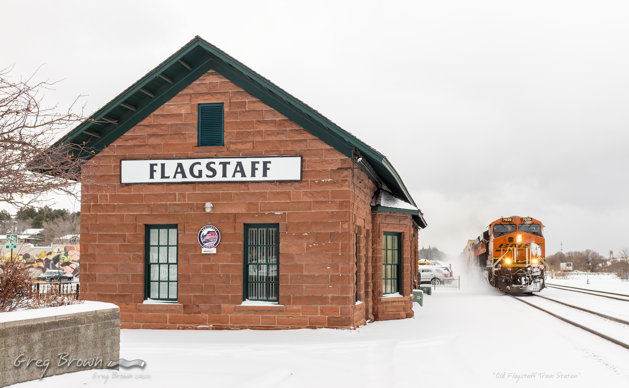 c2015GregoryNBrown_OldFlagstaffTrainStationSnow_3303e-8bit16x24Smw2048