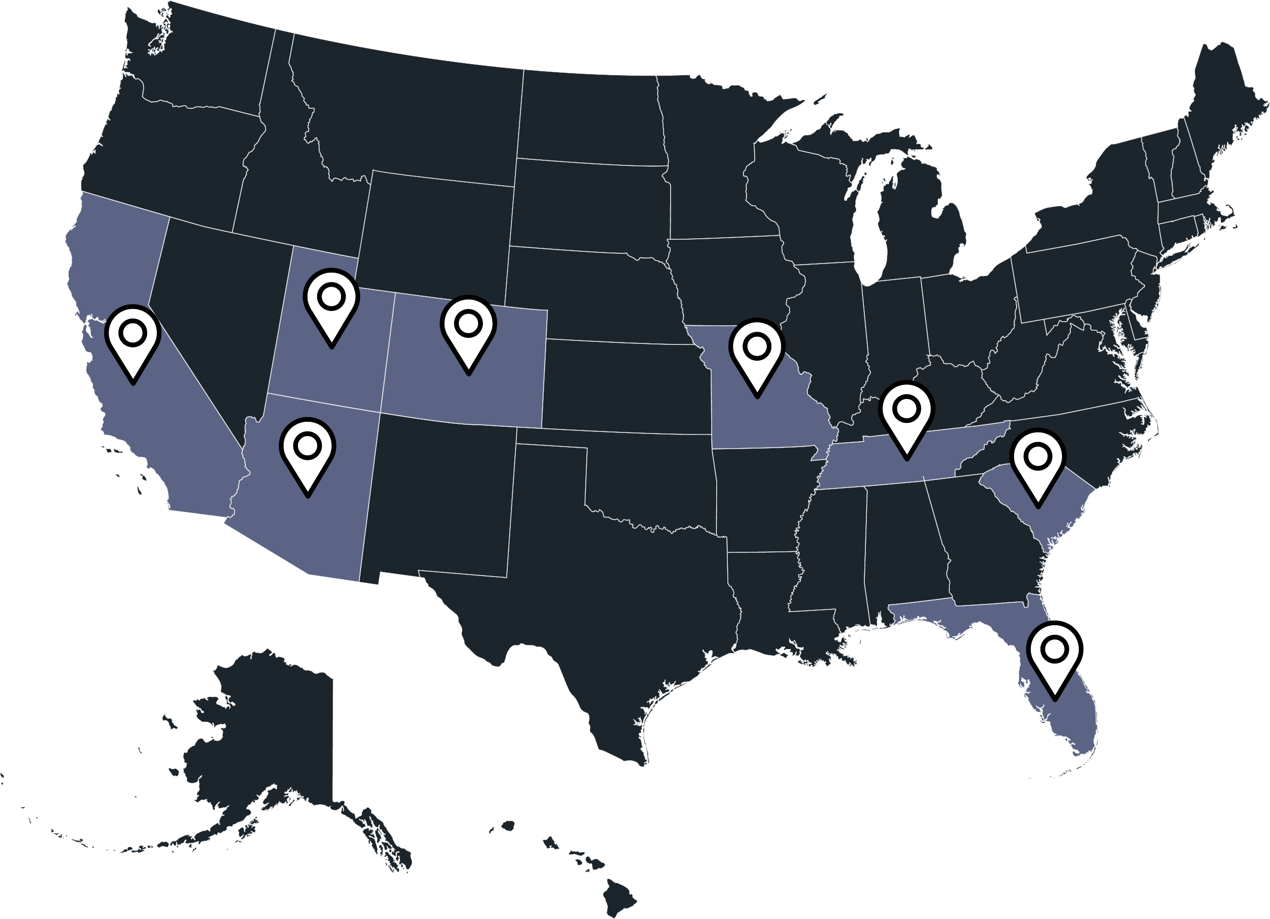 GoodNight Stay Service Locations